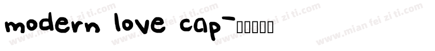 modern love cap字体转换
